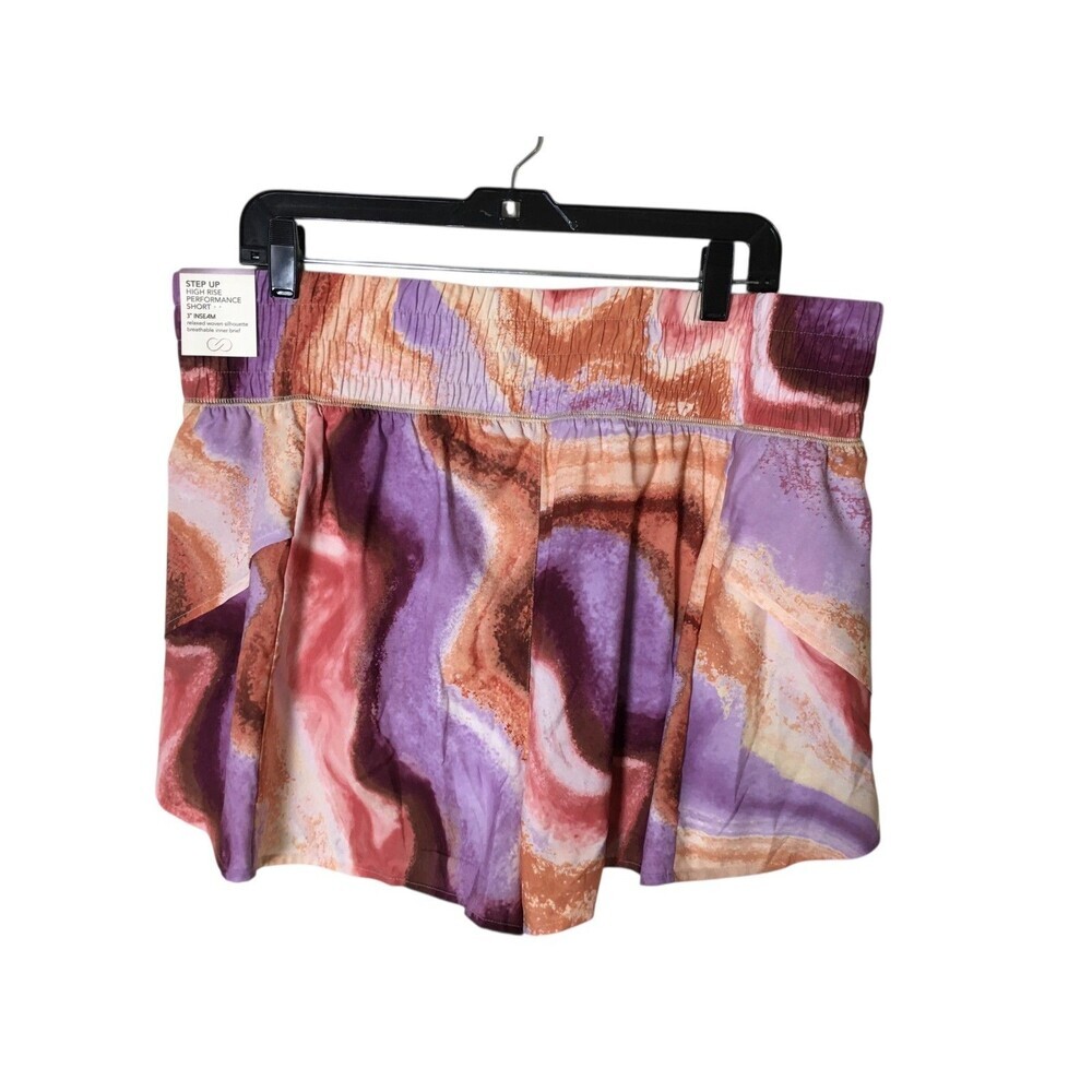 Calia Shorts Women's Size XXL Purple Step Up Performance Relaxed Lined